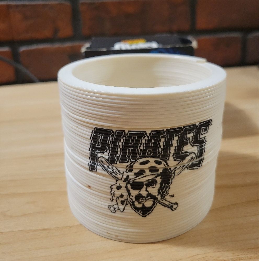 Vintage Pittsburgh Pirates Original Plastic Slinky Walking Spring Toy